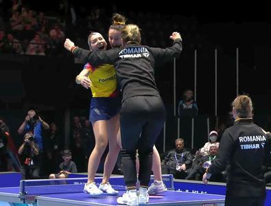 Medalie mondială după 26 de ani! România, sigură de podium la CM de tenis de masă pe echipe