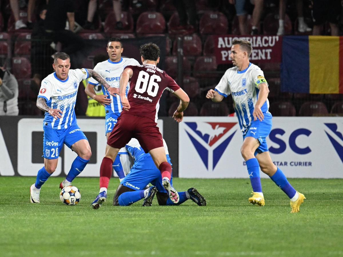 Note la CFR Cluj - Universitatea Craiova » Mulți „corigenți” în atac: singurul jucător care a ieșit în evidență
