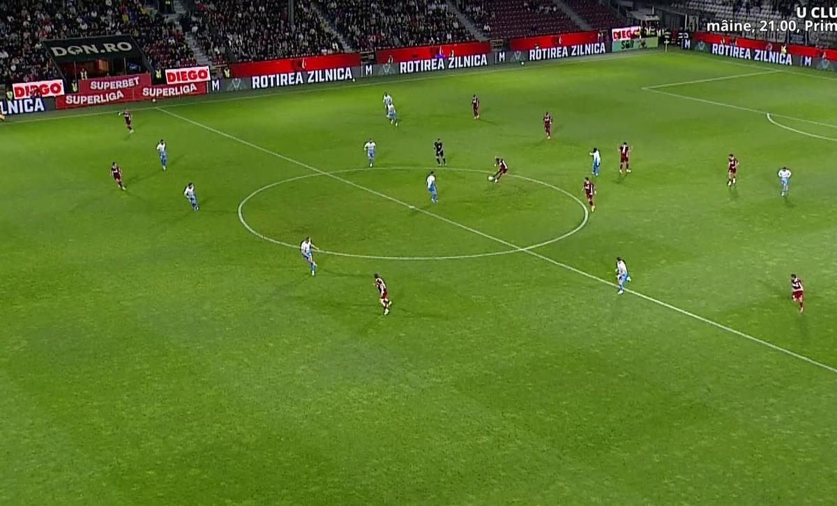 UniVARsitatea! » Faza controversată de la CFR Cluj - Craiova: ardelenii au cerut penalty, dar a fost anulat pentru un ofsaid greu observabil