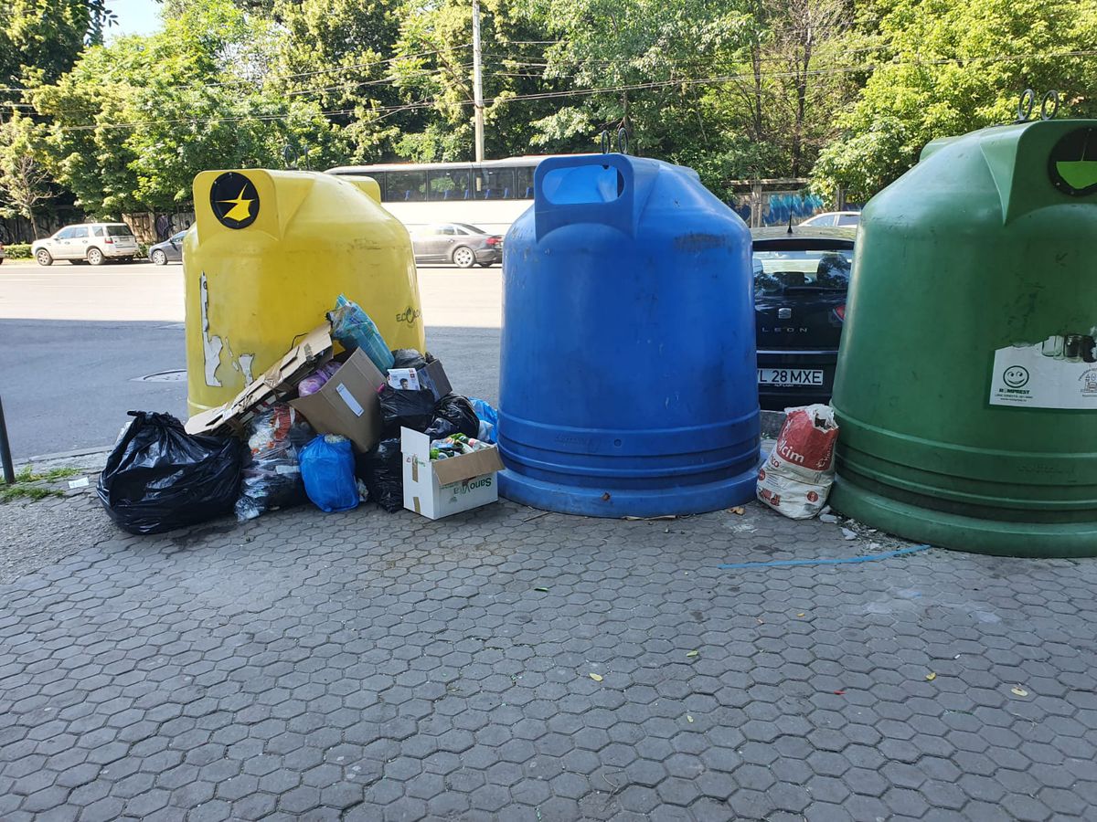 Așa întâmpinăm EURO! Coridor de gunoaie în Sectorul 1 » Imagini filmate azi în București: „Celor care vin le va fi scârbă”