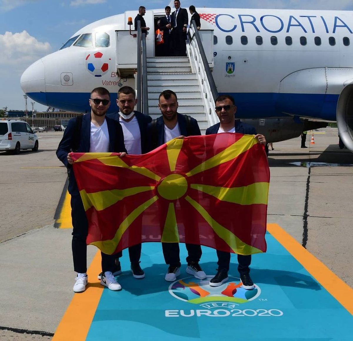 Delegația Macedoniei de Nord a aterizat la București » „Naționala” lui Pandev se va pregăti în Ghencea pentru EURO 2020