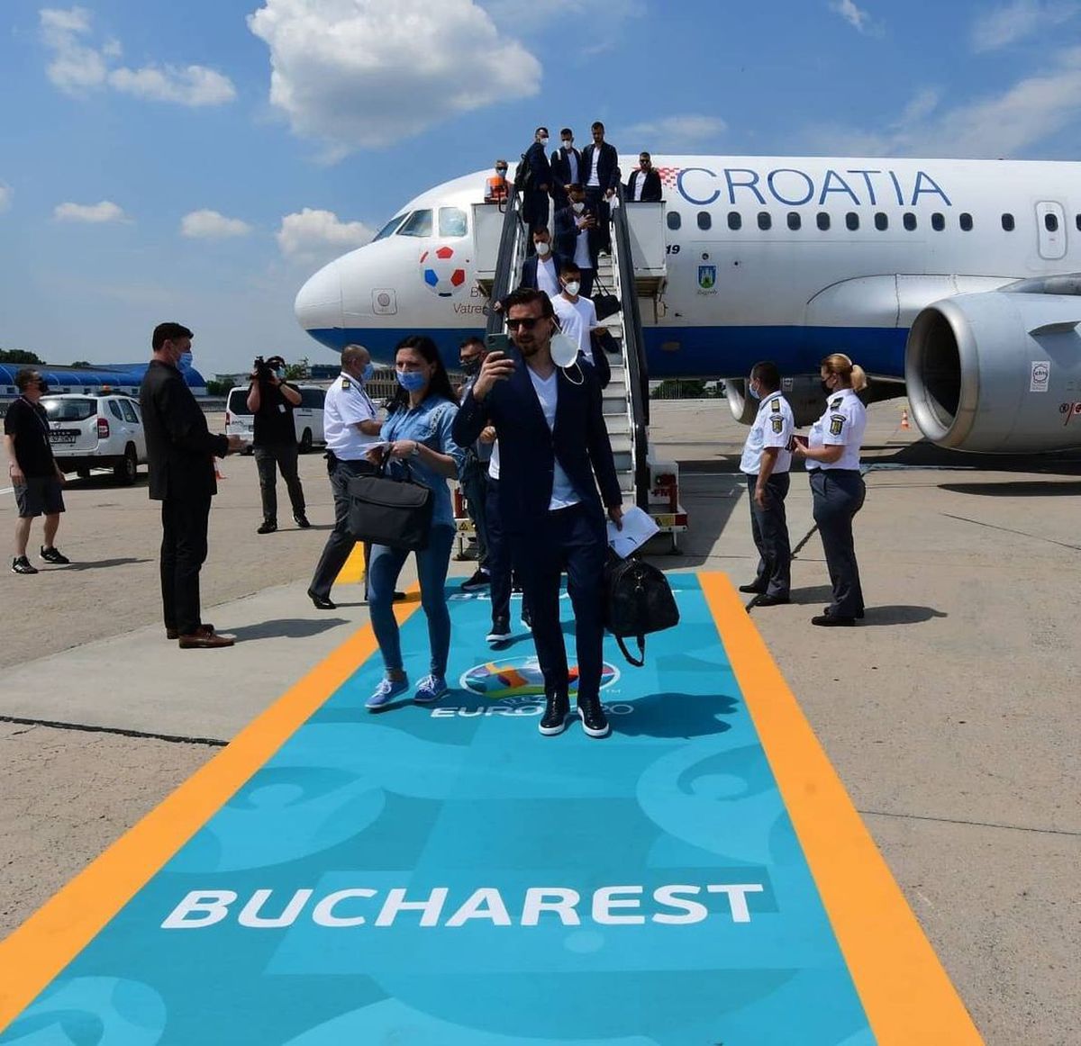 Delegația Macedoniei de Nord a aterizat la București » „Naționala” lui Pandev se va pregăti în Ghencea pentru EURO 2020