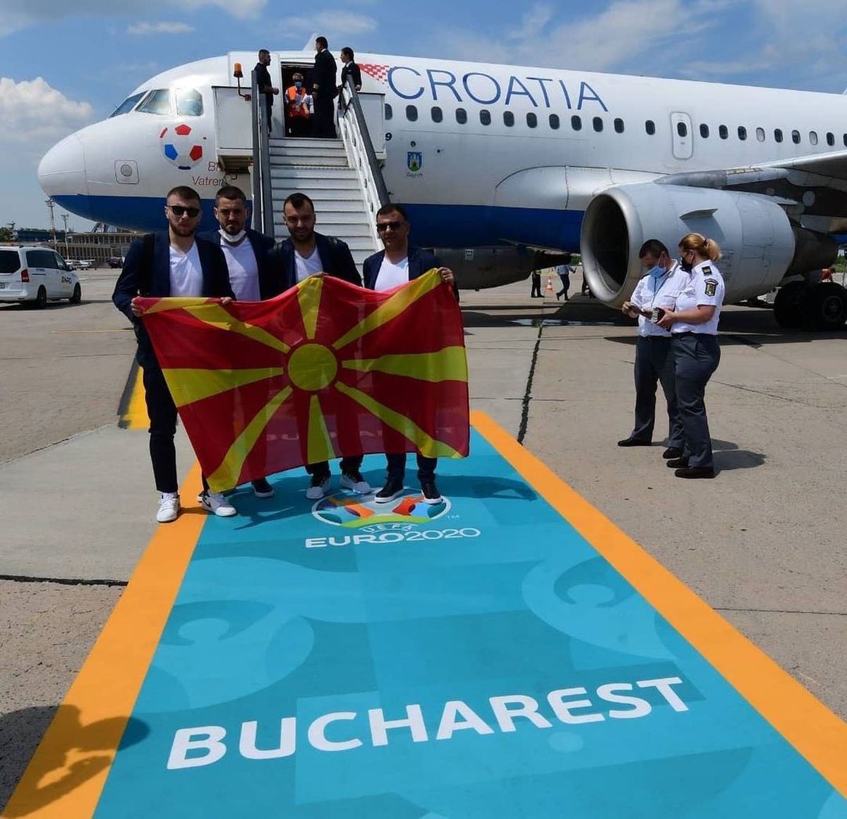 Delegația Macedoniei de Nord a aterizat la București » „Naționala” lui Pandev se va pregăti în Ghencea pentru EURO 2020