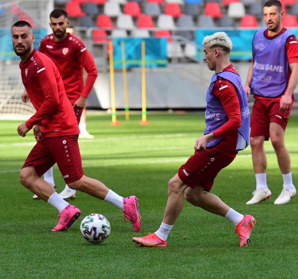 Macedonia de Nord s-a antrenat pe stadionul din Ghencea » Cum s-a prezentat gazonul