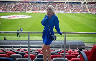 Bernadette Szocs, apariție spectaculoasă la sărbătoarea din Ghencea: „La mulți ani, Steaua!”