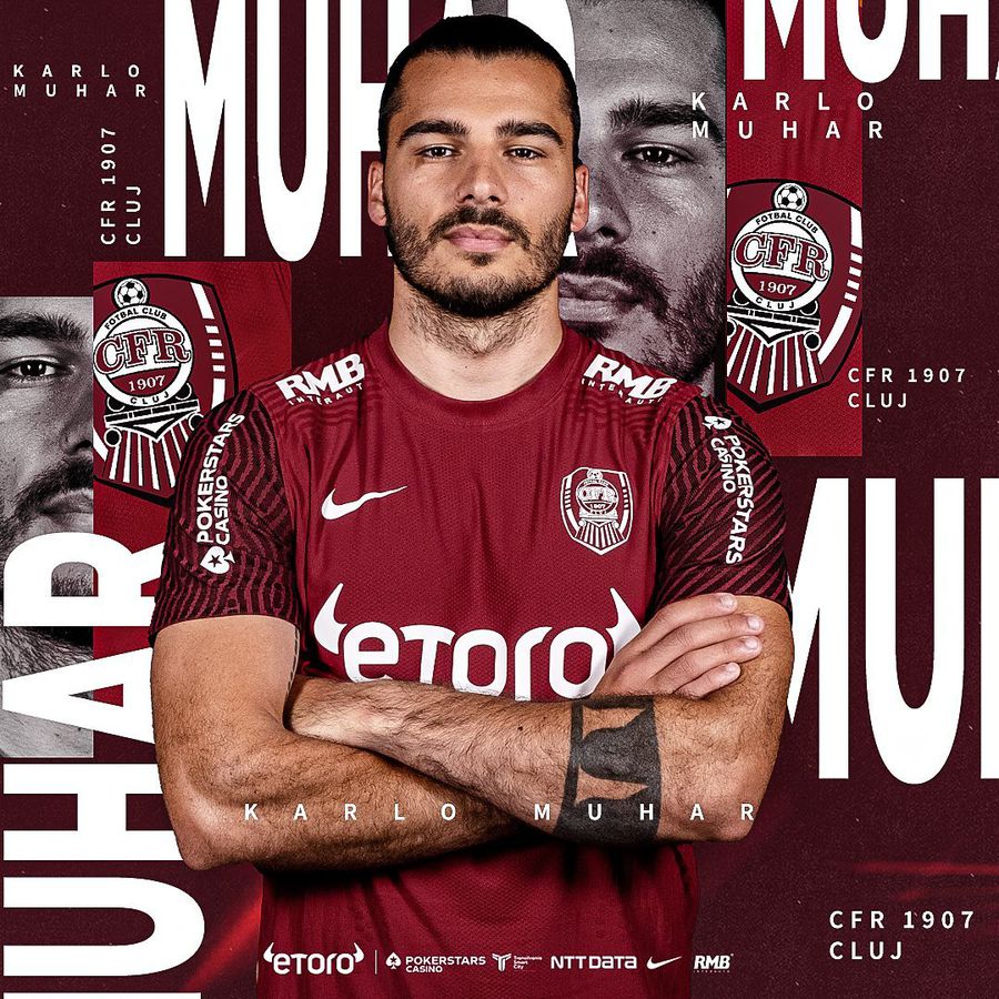 CFR Cluj a prezentat trei transferuri: un fundaș stânga, un mijlocaș central și unul la închidere