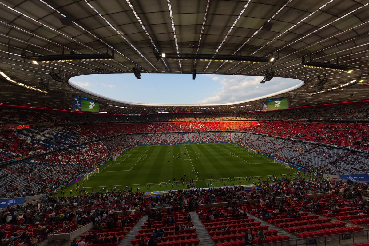 Imagini superbe cu stadionul Allianz Arena înaintea de finala Ligii Naţiunilor