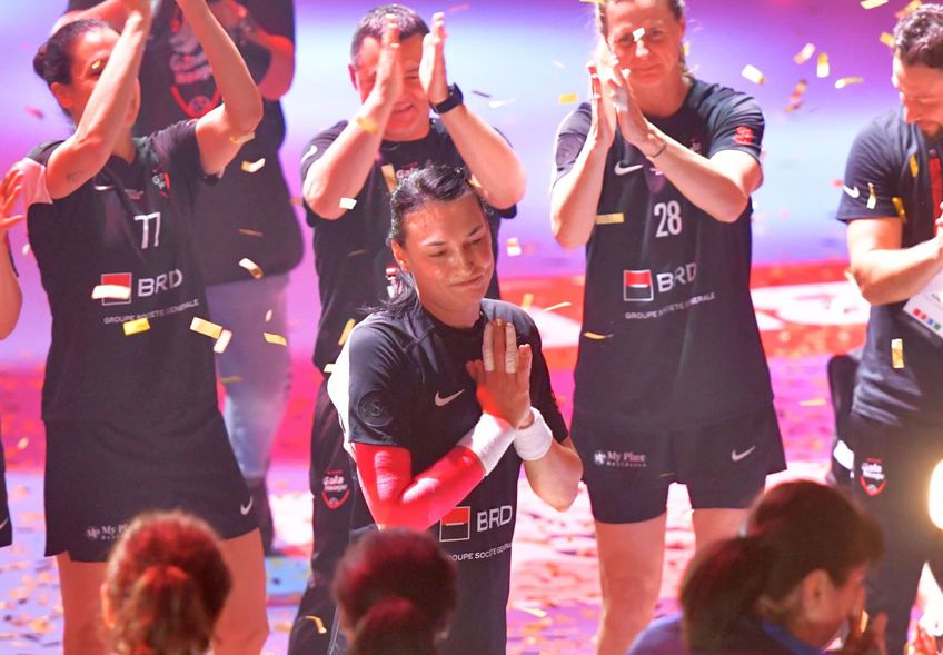 Pe 8 iunie 2025, cel mai mare număr 8 din istoria handbalului feminin și-a luat adio de la suporteri. Foto: Cristi Preda (GSP)