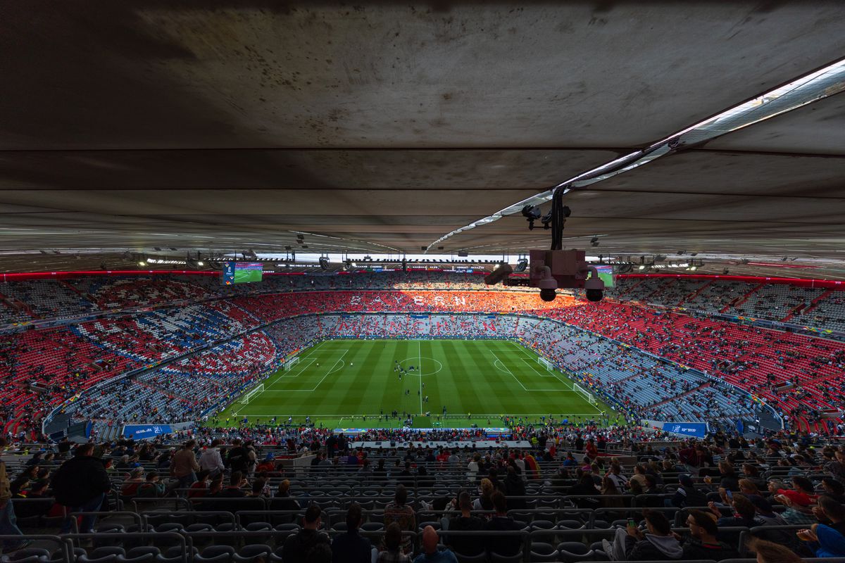 Imagini superbe cu stadionul Allianz Arena înaintea de finala Ligii Naţiunilor