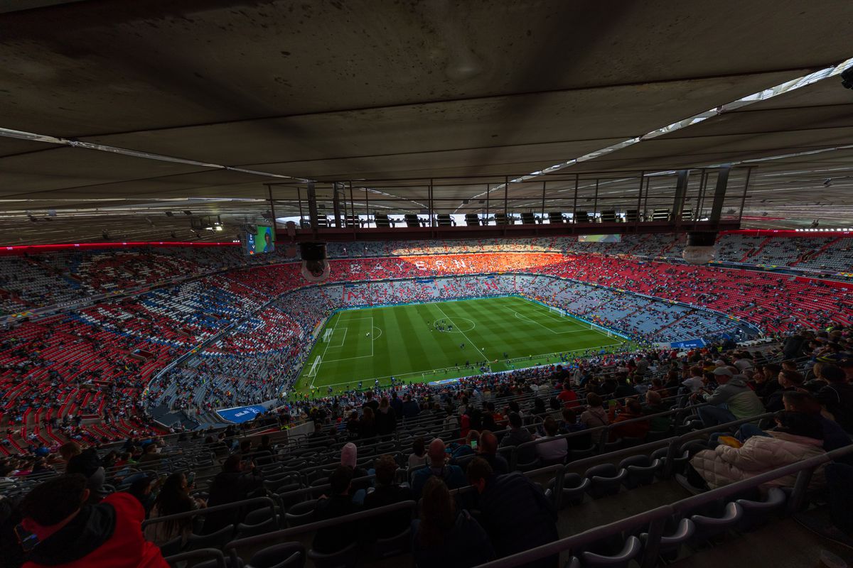 Imagini superbe cu stadionul Allianz Arena înaintea de finala Ligii Naţiunilor