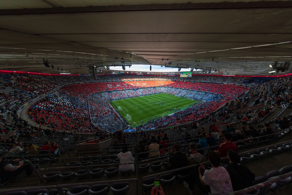Imagini superbe cu stadionul Allianz Arena înaintea de finala Ligii Naţiunilor