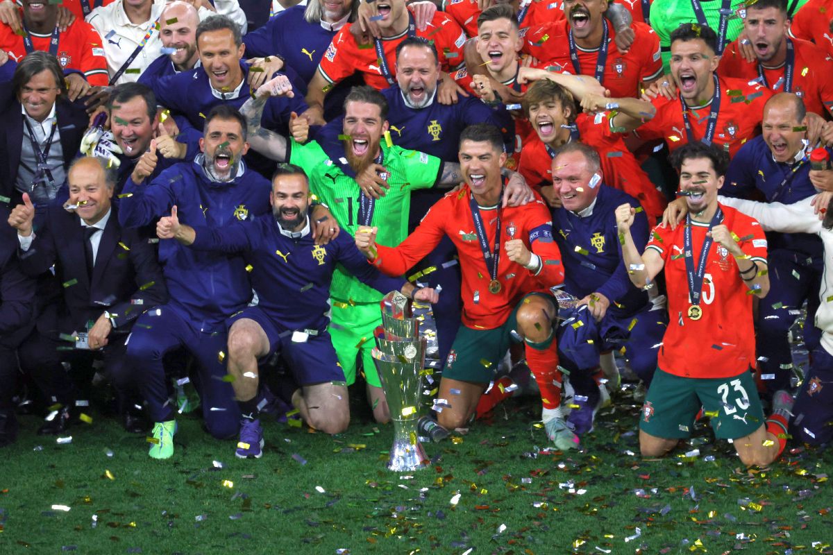 Pentru eternita7e! Portugalia a câștigat la loviturile de departajare finala Nations League cu Spania. La 40 de ani, Cristiano Ronaldo a plâns ca un copil