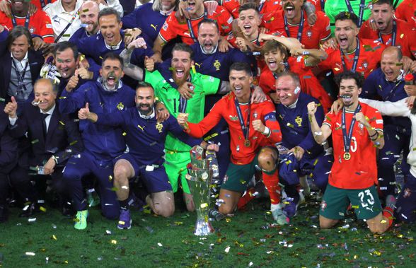 Pentru eternita7e! Portugalia a câștigat la loviturile de departajare finala Nations League cu Spania. La 40 de ani, Cristiano Ronaldo a plâns ca un copil