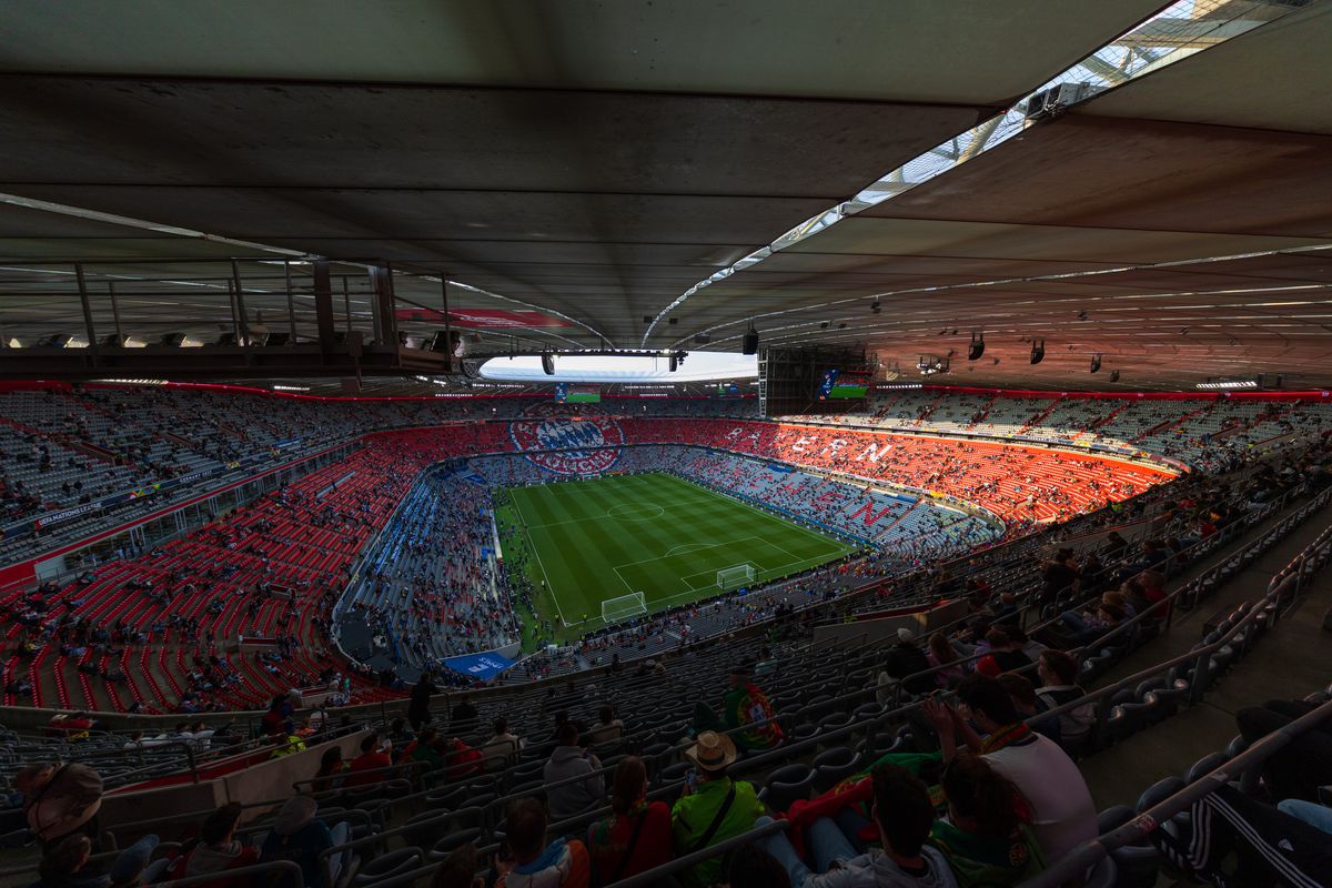 Imagini superbe cu stadionul Allianz Arena înaintea de finala Ligii Naţiunilor