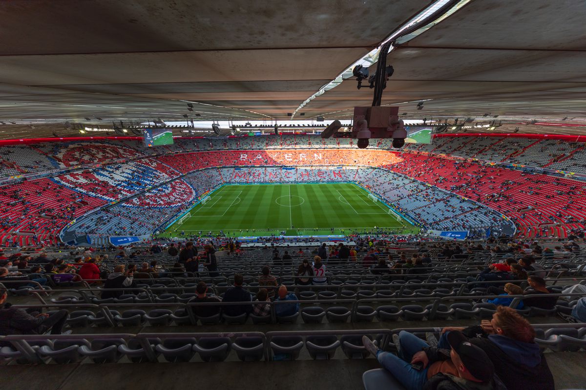 Imagini superbe cu stadionul Allianz Arena înaintea de finala Ligii Naţiunilor
