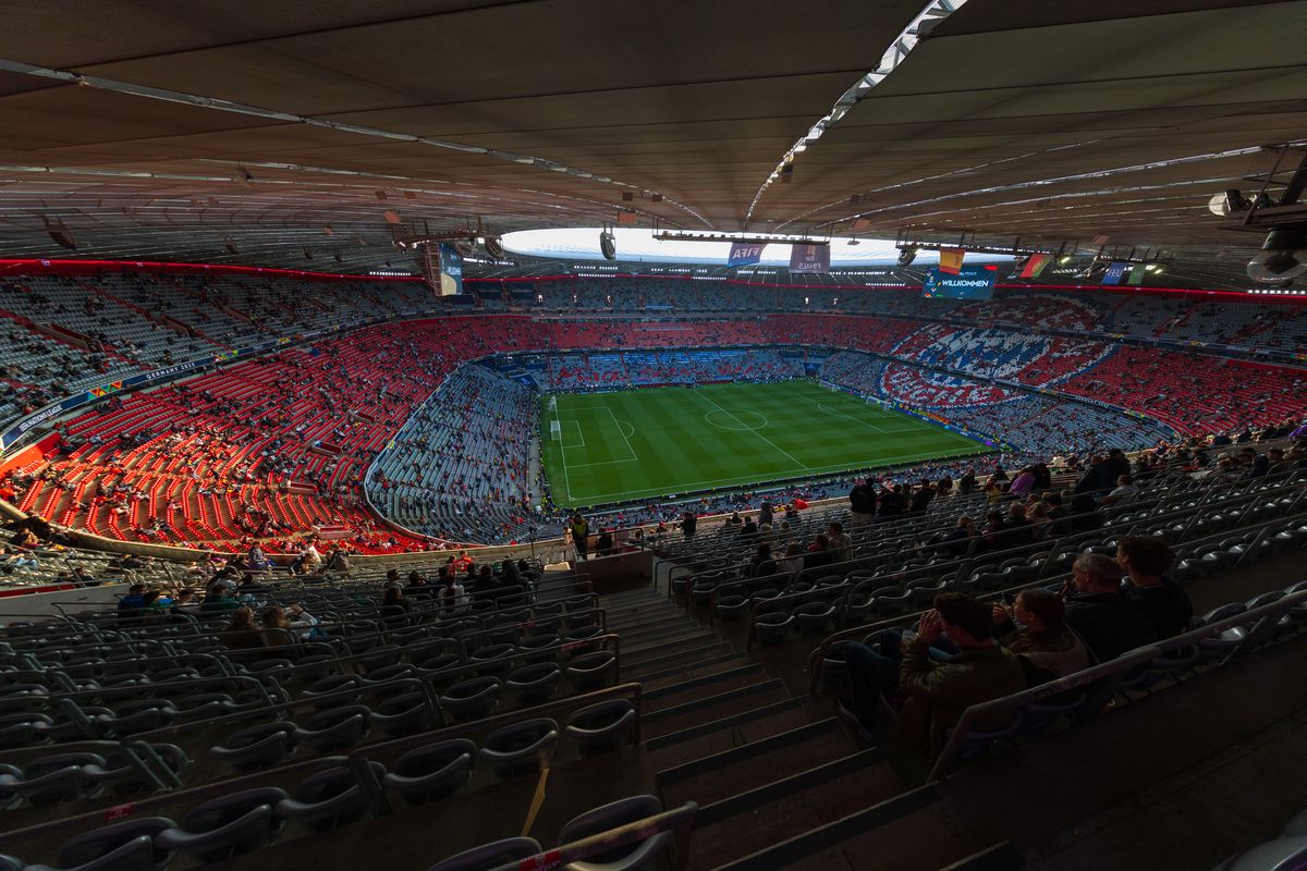 Imagini superbe cu stadionul Allianz Arena înaintea de finala Ligii Naţiunilor