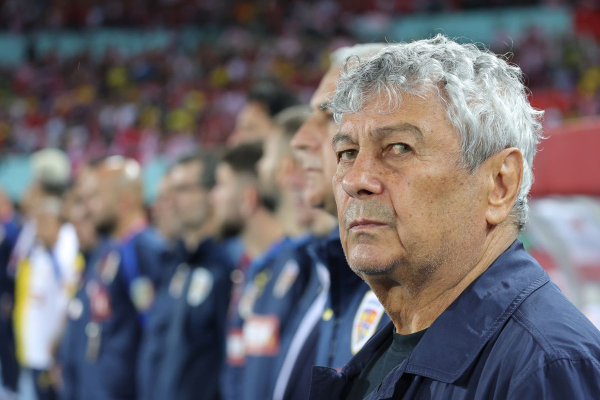 Mircea Lucescu, la meciul Austria - România 2-1