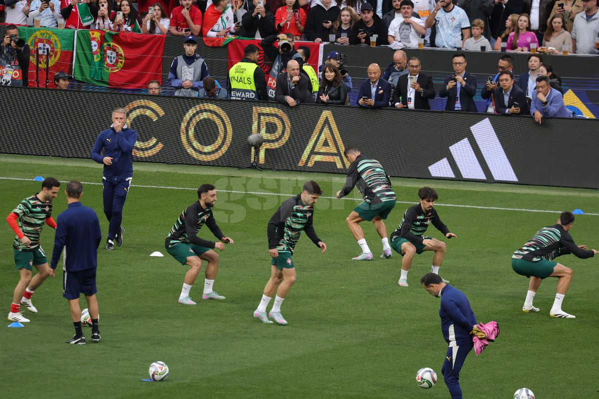 „Siuuuuuu” » Cadru cu cadru: ce s-a întâmplat pe Allianz Arena, imediat după ce Cristiano Ronaldo a ieșit pe teren pentru finala cu Spania