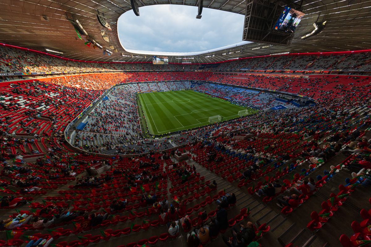 Imagini superbe cu stadionul Allianz Arena înaintea de finala Ligii Naţiunilor