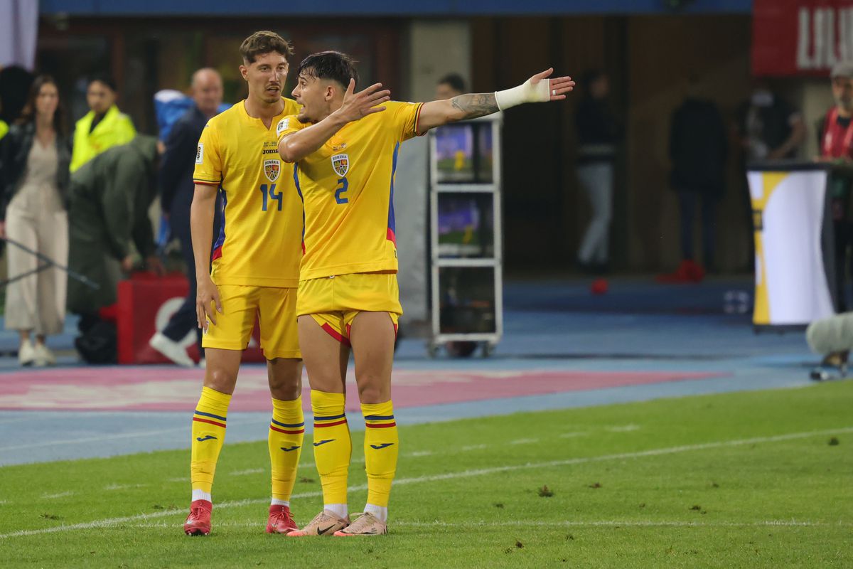 Dispută între Andrei Raţiu şi David Miculescu la finalul partidei Austria - România 2-1