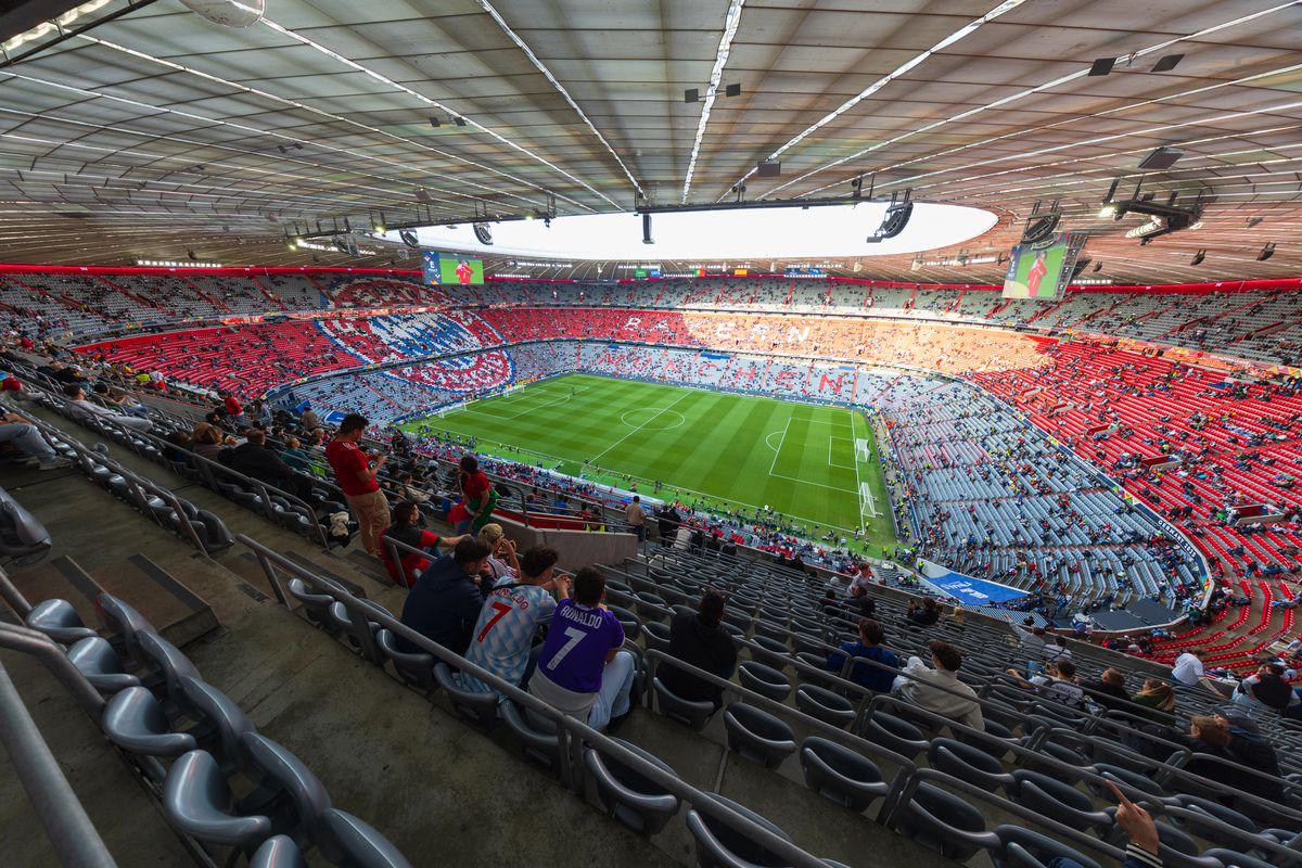 Imagini superbe cu stadionul Allianz Arena înaintea de finala Ligii Naţiunilor