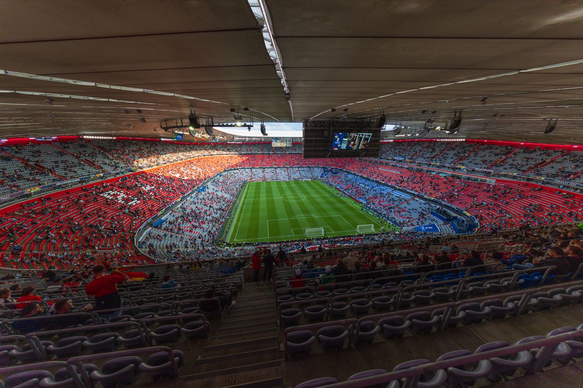Imagini superbe cu stadionul Allianz Arena înaintea de finala Ligii Naţiunilor
