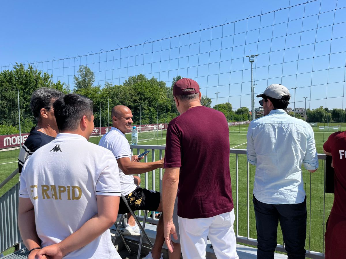 Dan Șucu, la meciul dintre Rapid U16 și U Cluj U16