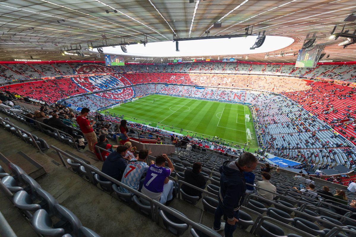 Imagini superbe cu stadionul Allianz Arena înaintea de finala Ligii Naţiunilor