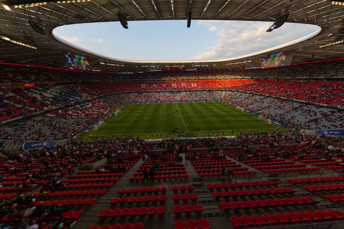 Imagini superbe cu stadionul Allianz Arena înaintea de finala Ligii Naţiunilor