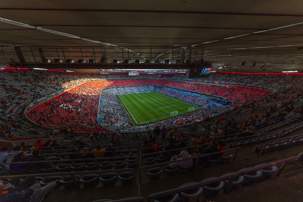 Imagini superbe cu stadionul Allianz Arena înaintea de finala Ligii Naţiunilor