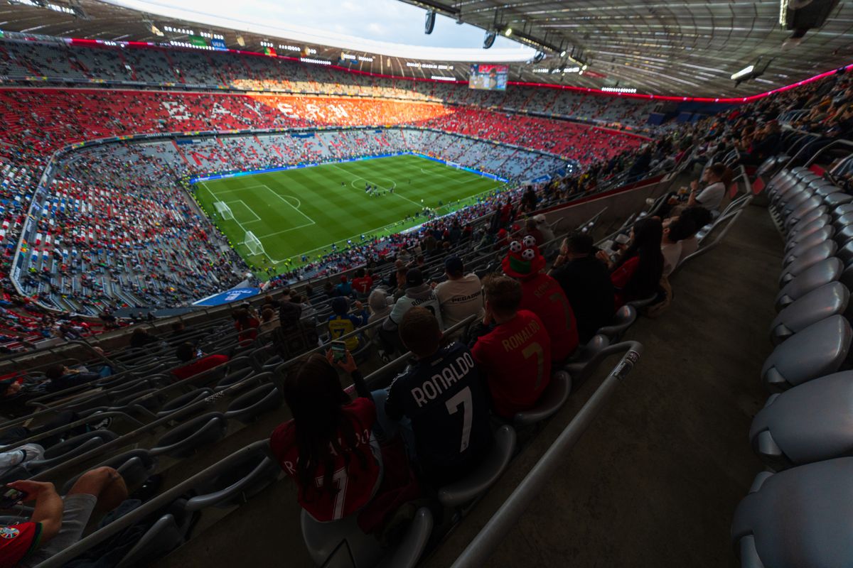 Imagini superbe cu stadionul Allianz Arena înaintea de finala Ligii Naţiunilor