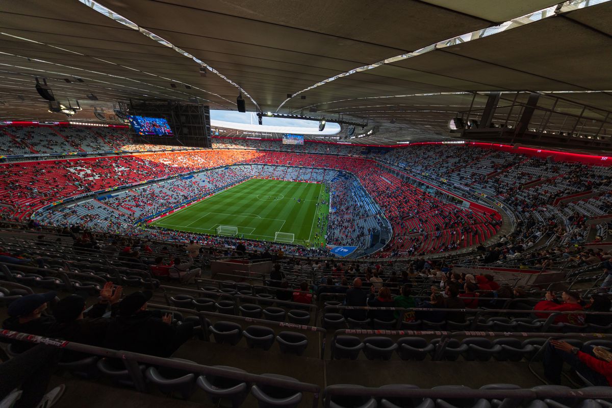 Imagini superbe cu stadionul Allianz Arena înaintea de finala Ligii Naţiunilor
