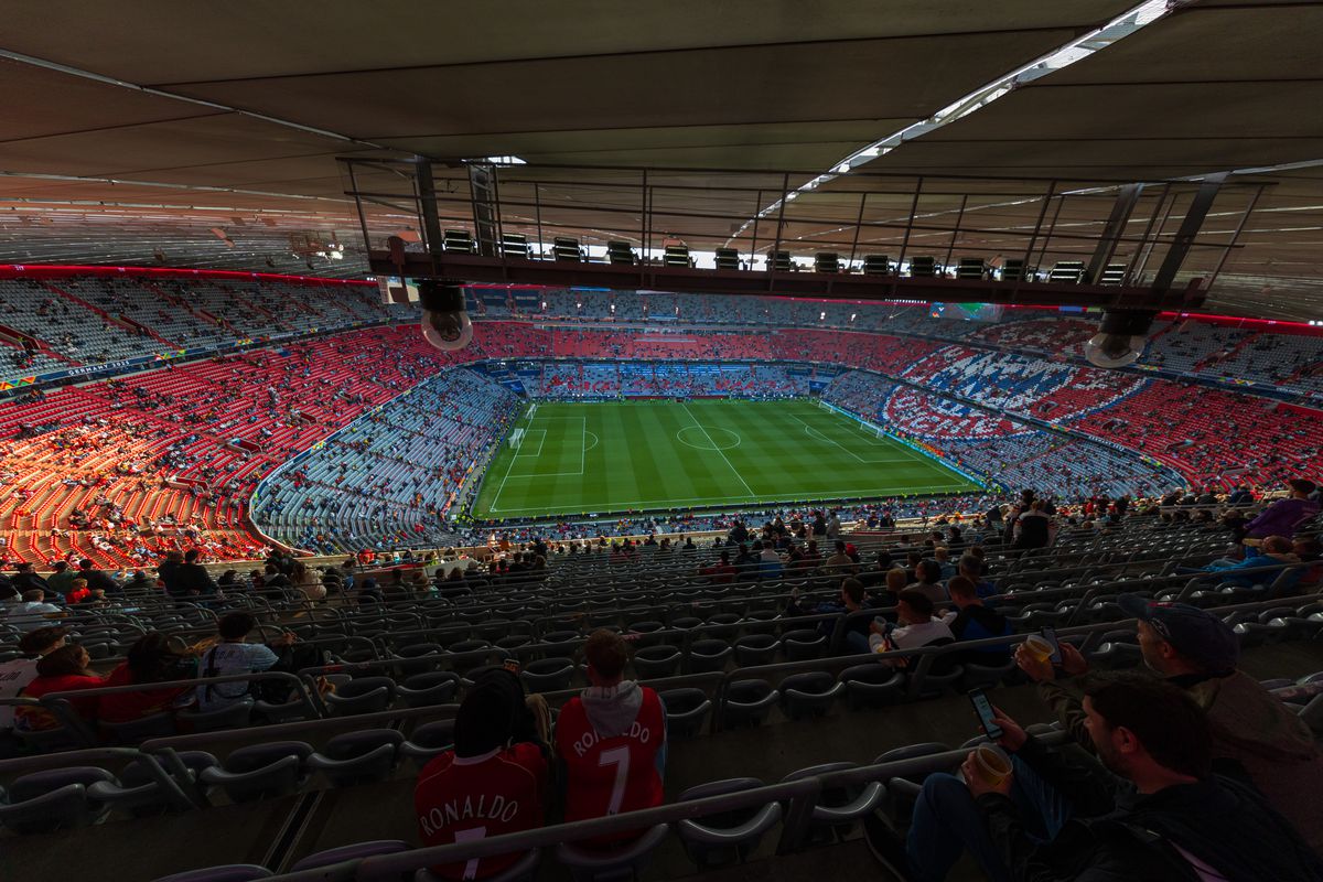 Imagini superbe cu stadionul Allianz Arena înaintea de finala Ligii Naţiunilor