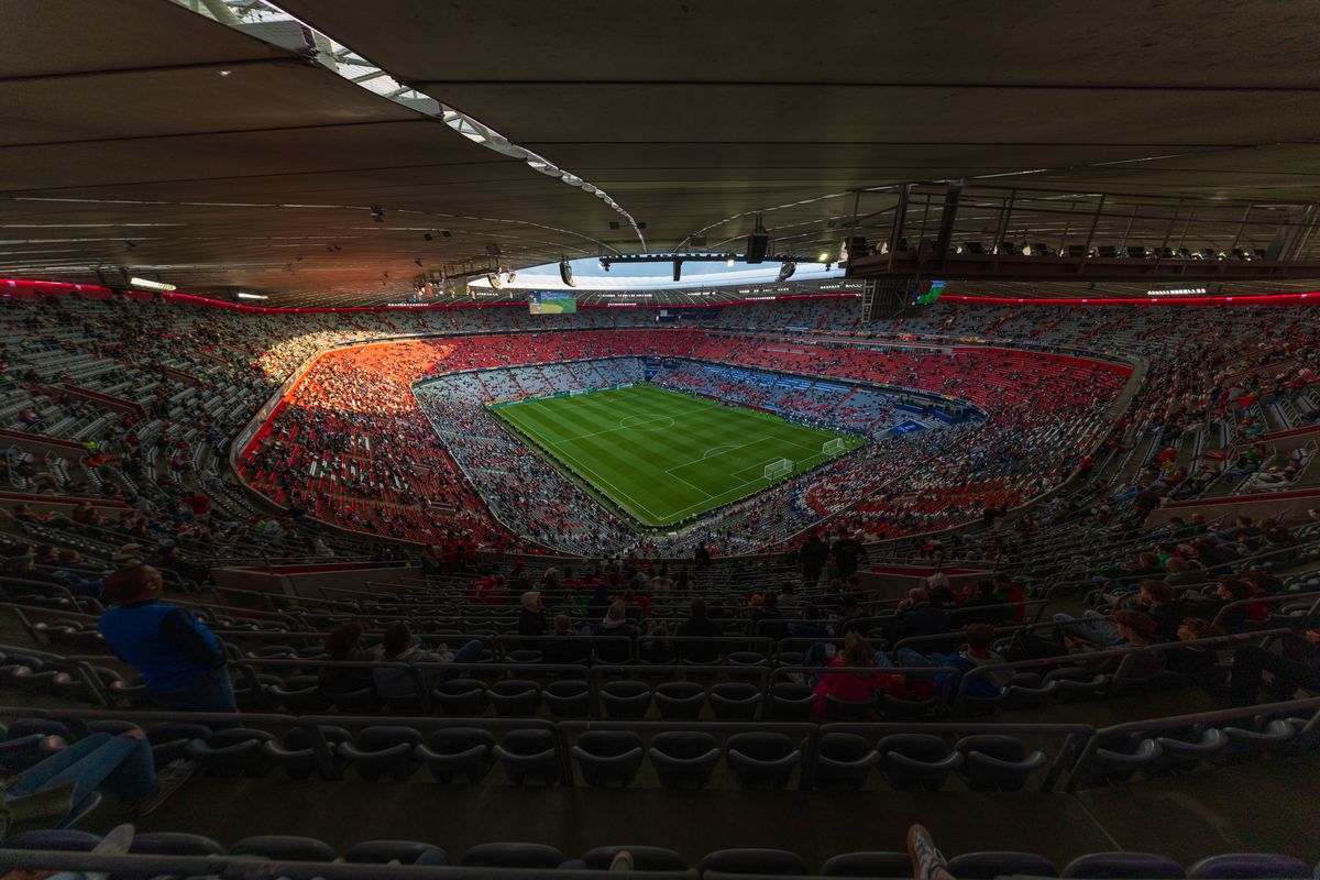 Imagini superbe cu stadionul Allianz Arena înaintea de finala Ligii Naţiunilor