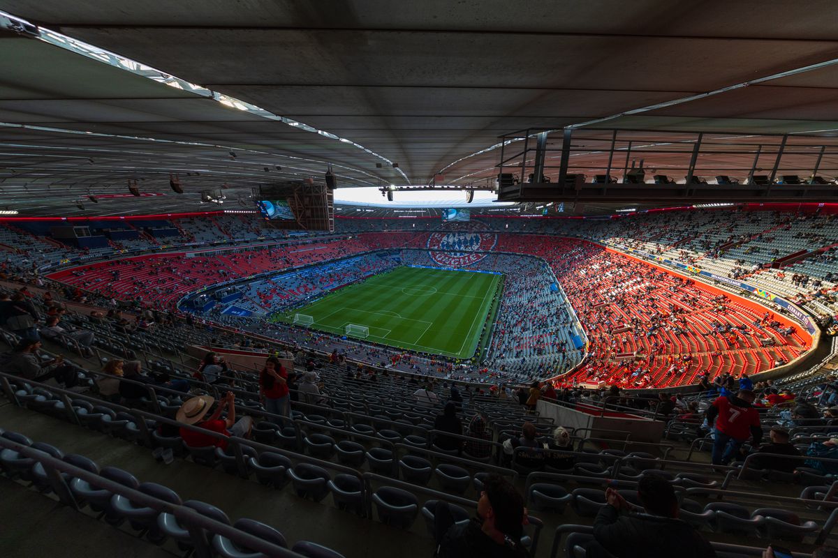 Imagini superbe cu stadionul Allianz Arena înaintea de finala Ligii Naţiunilor