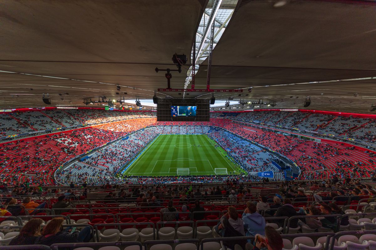 Imagini superbe cu stadionul Allianz Arena înaintea de finala Ligii Naţiunilor