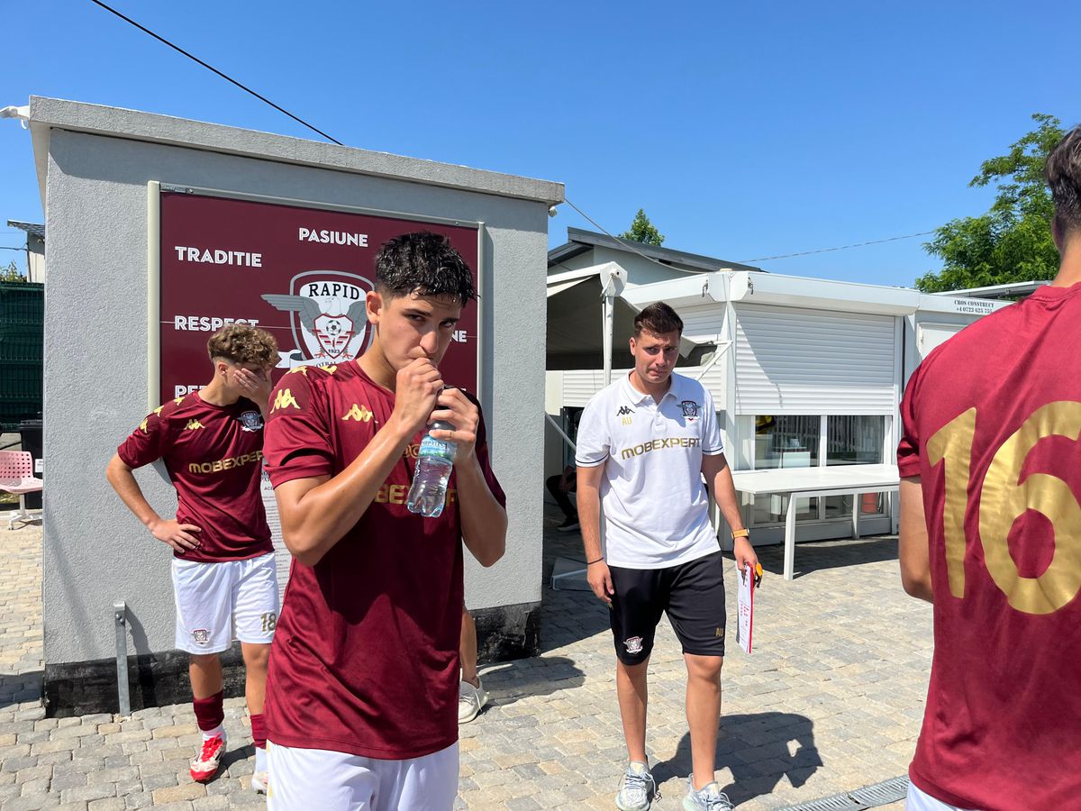 Dan Șucu, la meciul dintre Rapid U16 și U Cluj U16