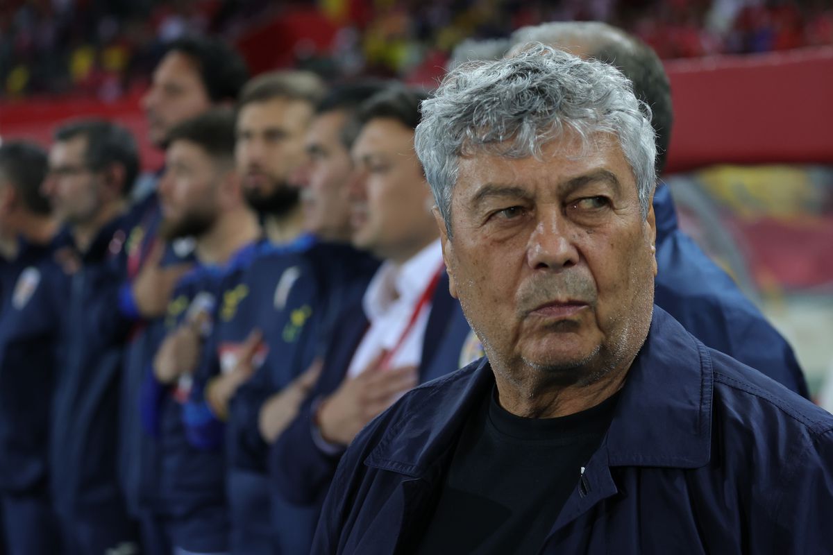 Mircea Lucescu, la meciul Austria - România 2-1