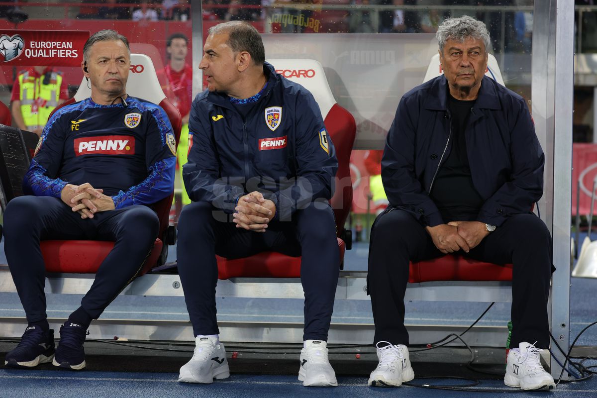 Mircea Lucescu, la meciul Austria - România 2-1