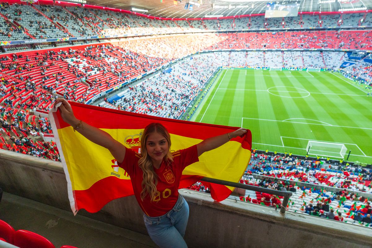 Imagini superbe cu stadionul Allianz Arena înaintea de finala Ligii Naţiunilor