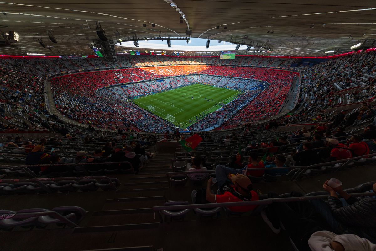 Imagini superbe cu stadionul Allianz Arena înaintea de finala Ligii Naţiunilor