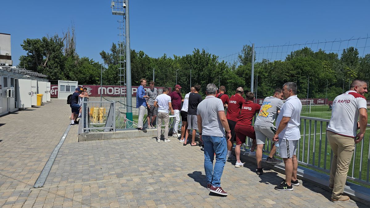 Dan Șucu, la meciul dintre Rapid U16 și U Cluj U16