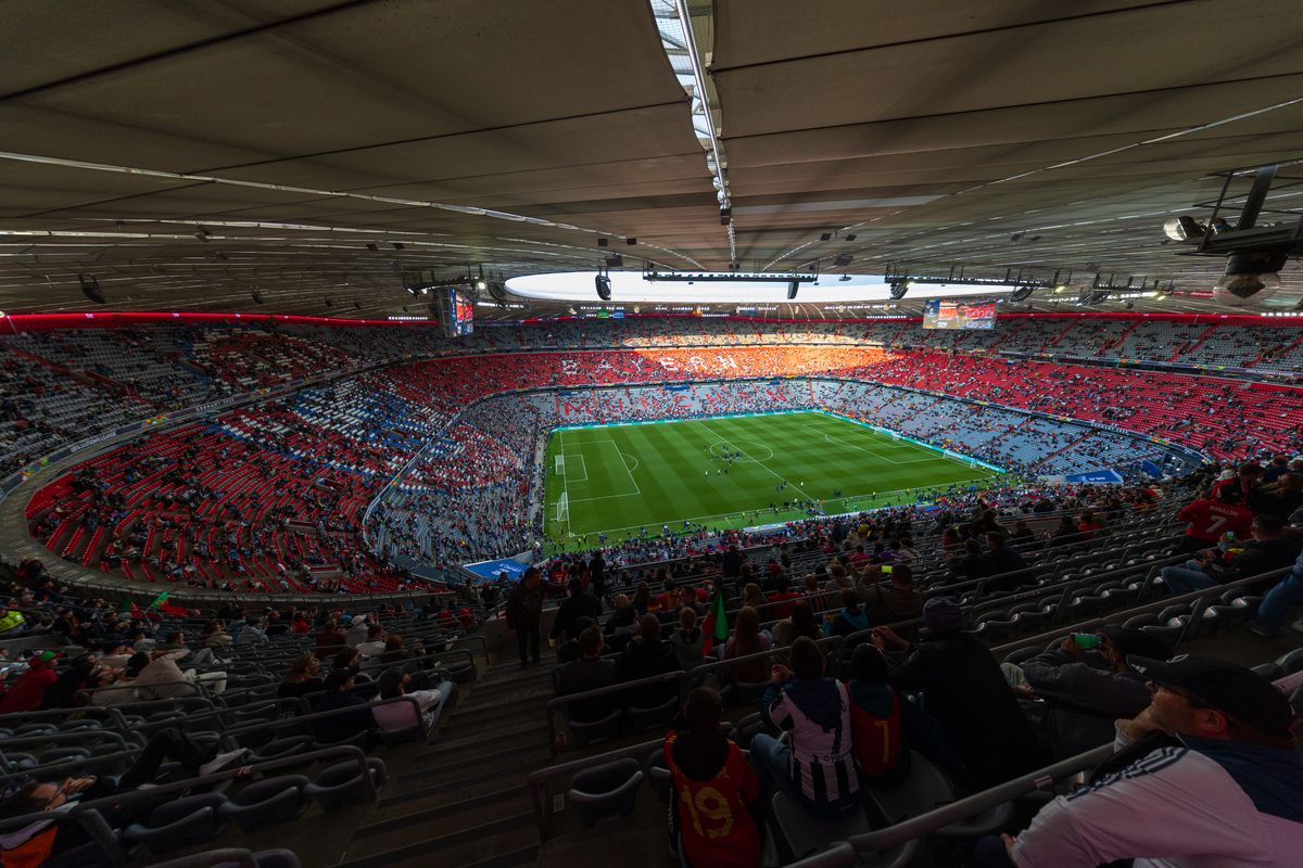 Imagini superbe cu stadionul Allianz Arena înaintea de finala Ligii Naţiunilor