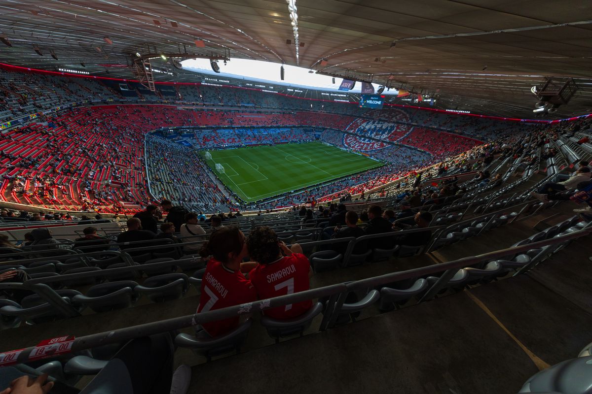Imagini superbe cu stadionul Allianz Arena înaintea de finala Ligii Naţiunilor