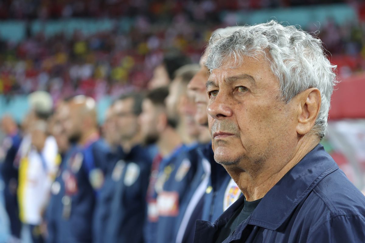 Mircea Lucescu, la meciul Austria - România 2-1