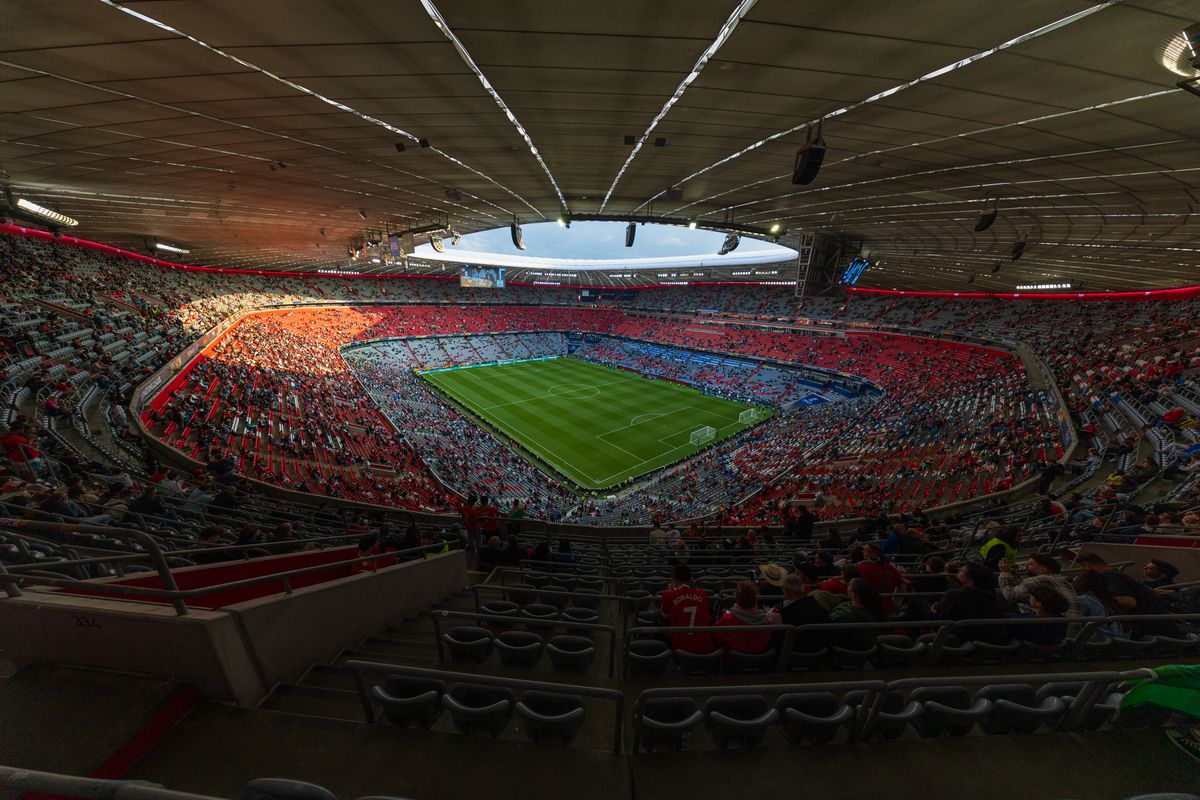 Imagini superbe cu stadionul Allianz Arena înaintea de finala Ligii Naţiunilor