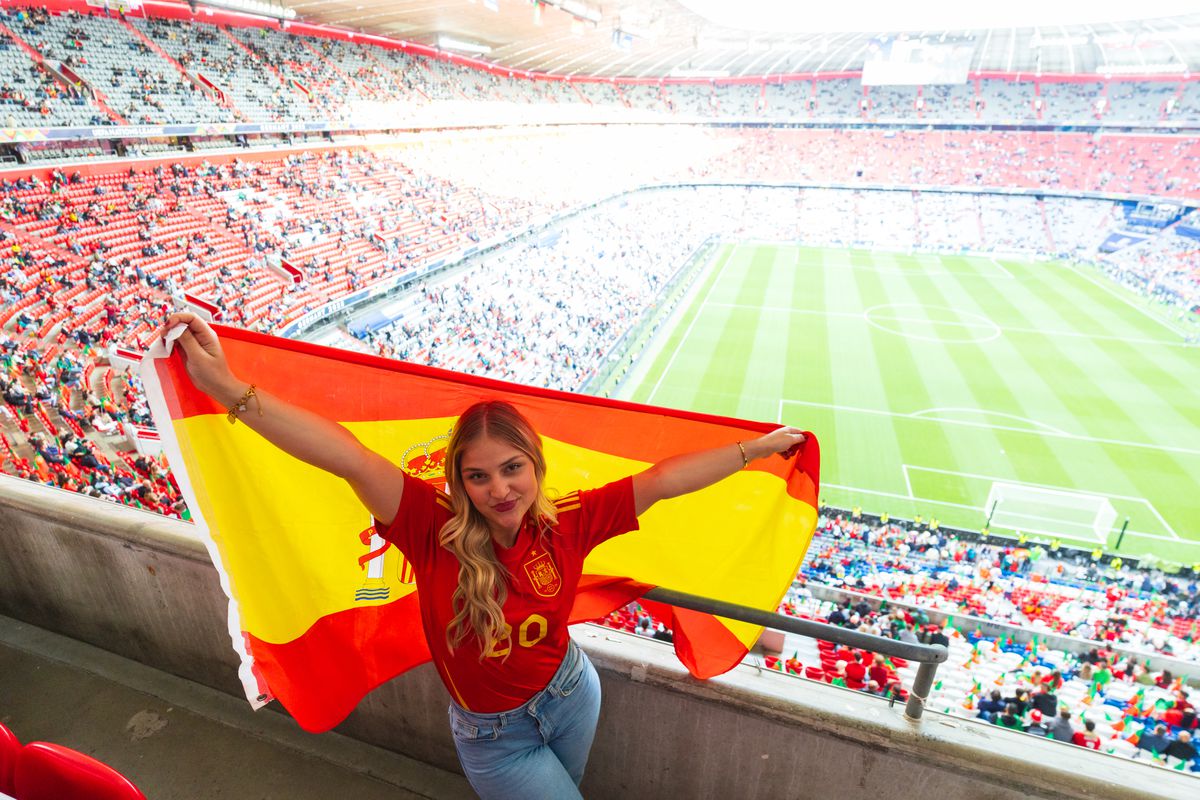 Imagini superbe cu stadionul Allianz Arena înaintea de finala Ligii Naţiunilor
