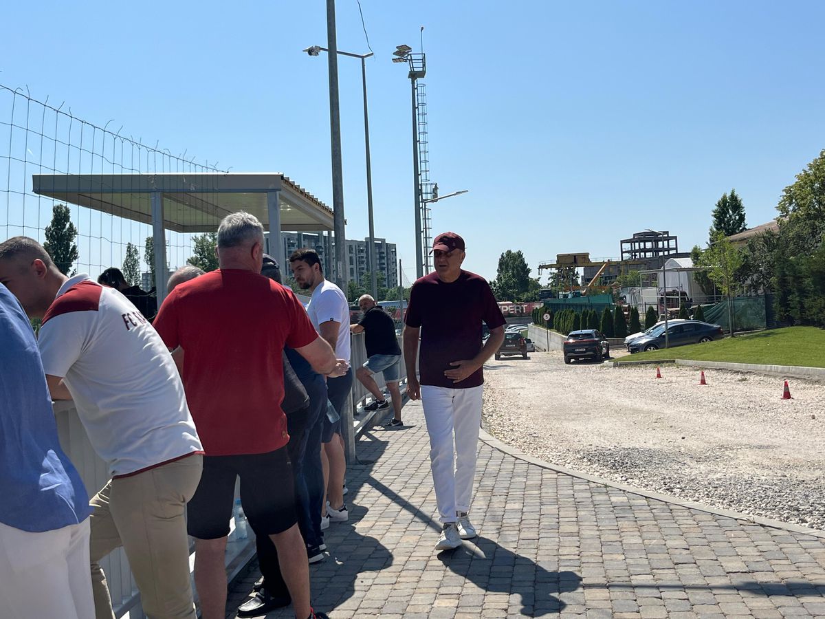 Dan Șucu, la meciul dintre Rapid U16 și U Cluj U16