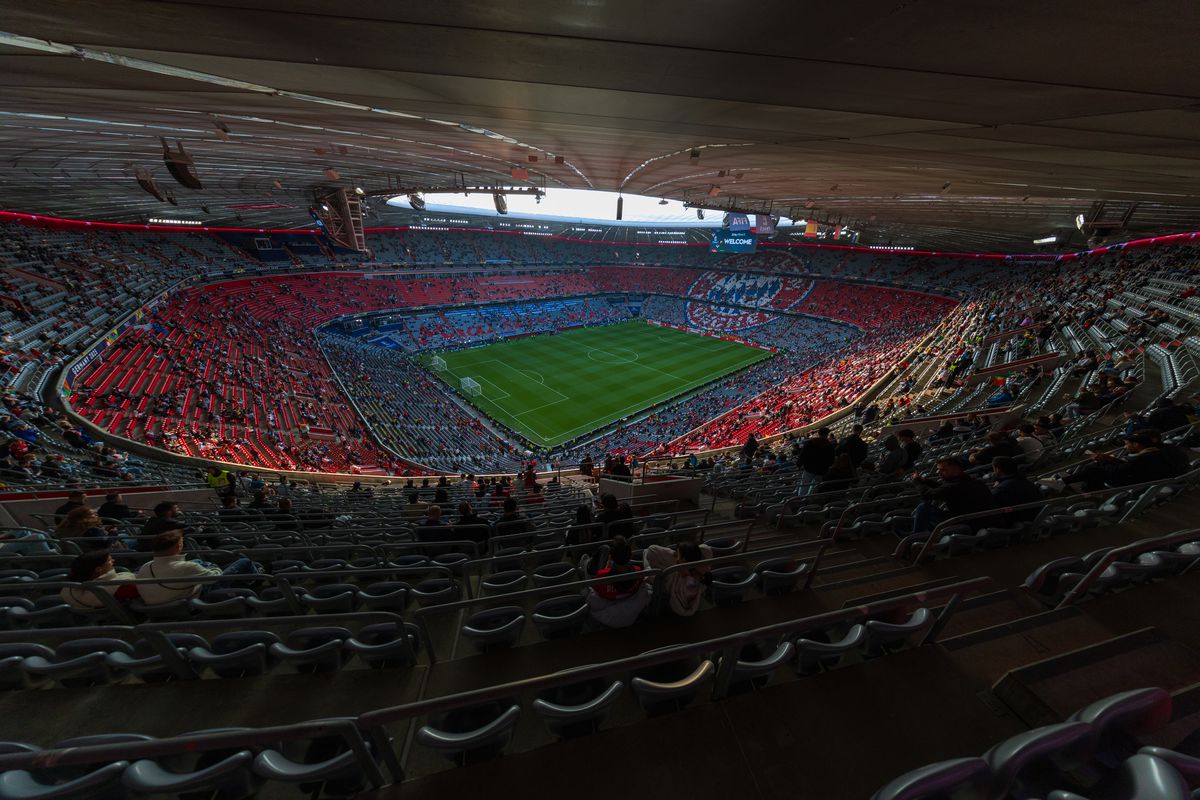 Imagini superbe cu stadionul Allianz Arena înaintea de finala Ligii Naţiunilor