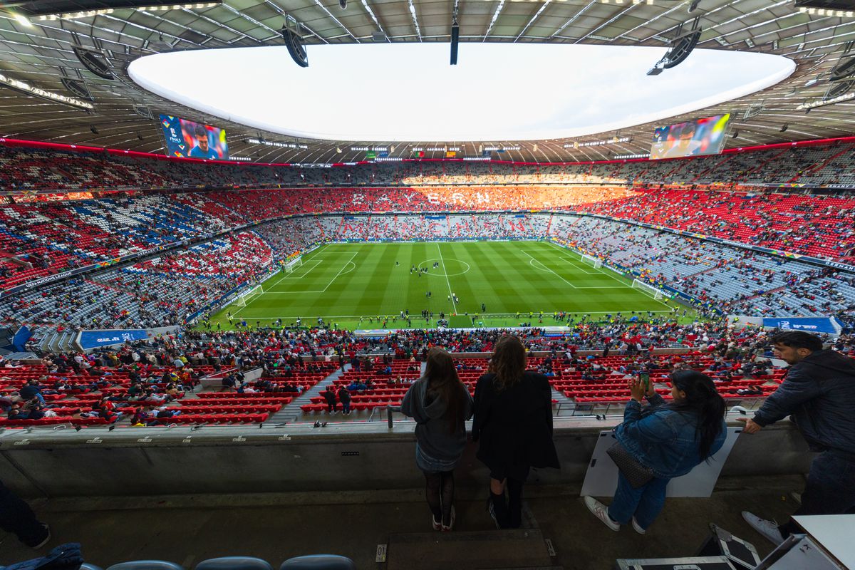 Imagini superbe cu stadionul Allianz Arena înaintea de finala Ligii Naţiunilor